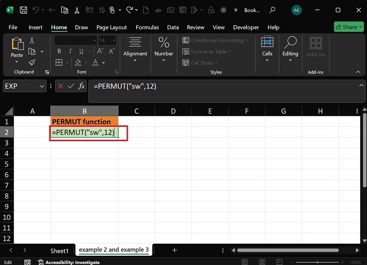 PERMUT Function2