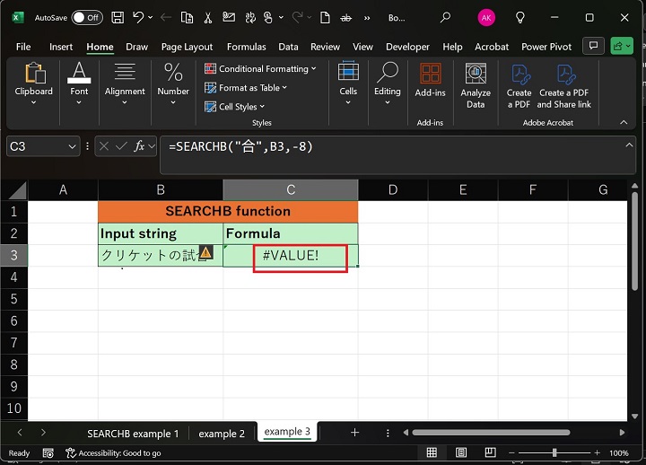 SEARCHB Function 8
