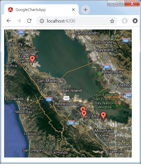 Map Chart with Latitude/Longitude