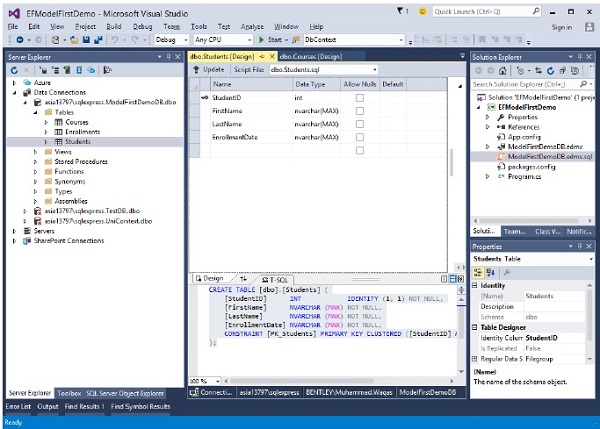 Database Created