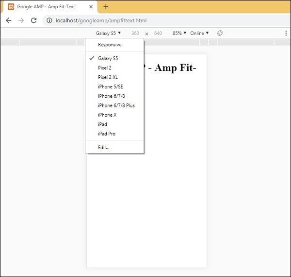 List Of Devices