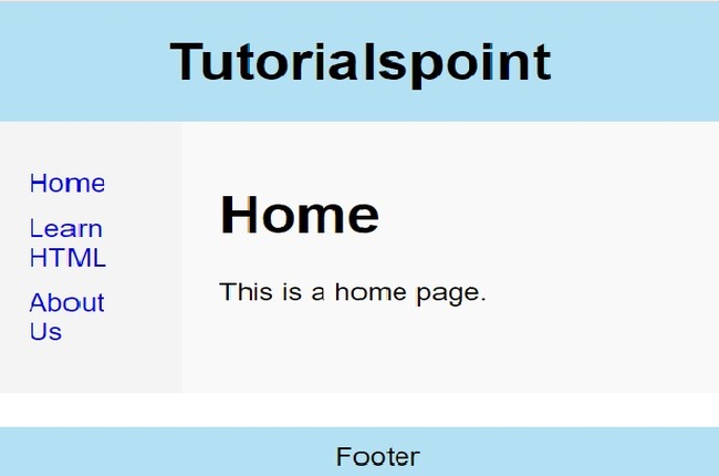 HTML Layout