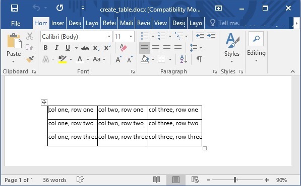 Add Tables
