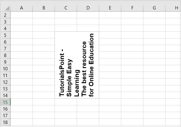 Text Rotation