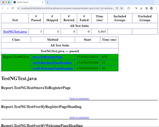 Selenium Reporting Tools 3