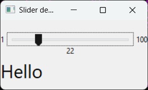 Slider Output