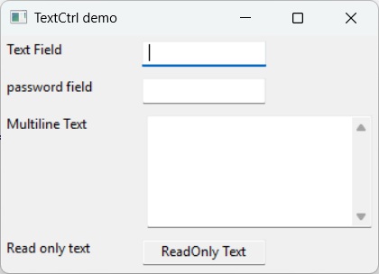 TextCtrl Output